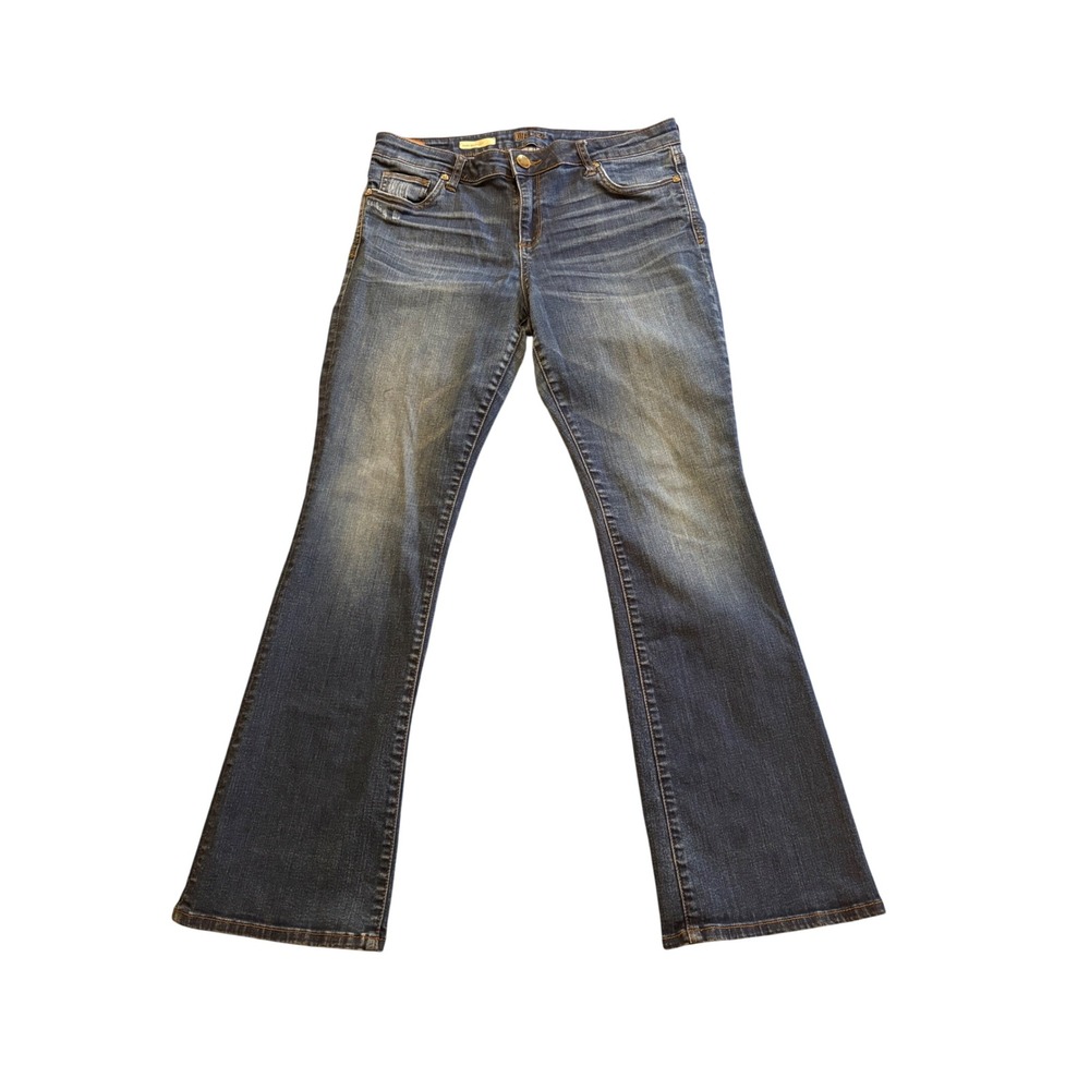 Kut from the Kloth Baby Bootcut Jeans Medium Wash Denim Blue Womens 32